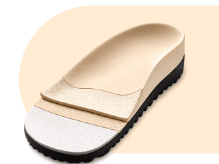 Footwear base with integrated arch support